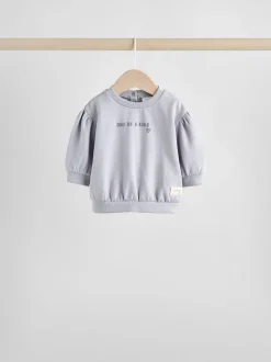 Sets En Combisets|Truien En Breisels*Next Antracietgrijs & Crème - Baby sweatshirt en joggingbroek 6 -delige set (0mnd -2jr) Antracietgrijs & Crème