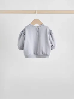 Sets En Combisets|Truien En Breisels*Next Antracietgrijs & Crème - Baby sweatshirt en joggingbroek 6 -delige set (0mnd -2jr) Antracietgrijs & Crème