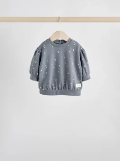 Sets En Combisets|Truien En Breisels*Next Antracietgrijs & Crème - Baby sweatshirt en joggingbroek 6 -delige set (0mnd -2jr) Antracietgrijs & Crème