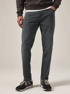 Jeans|Next Antracietgrijs - Enkele - Slim fit klassieke stretchy jeans