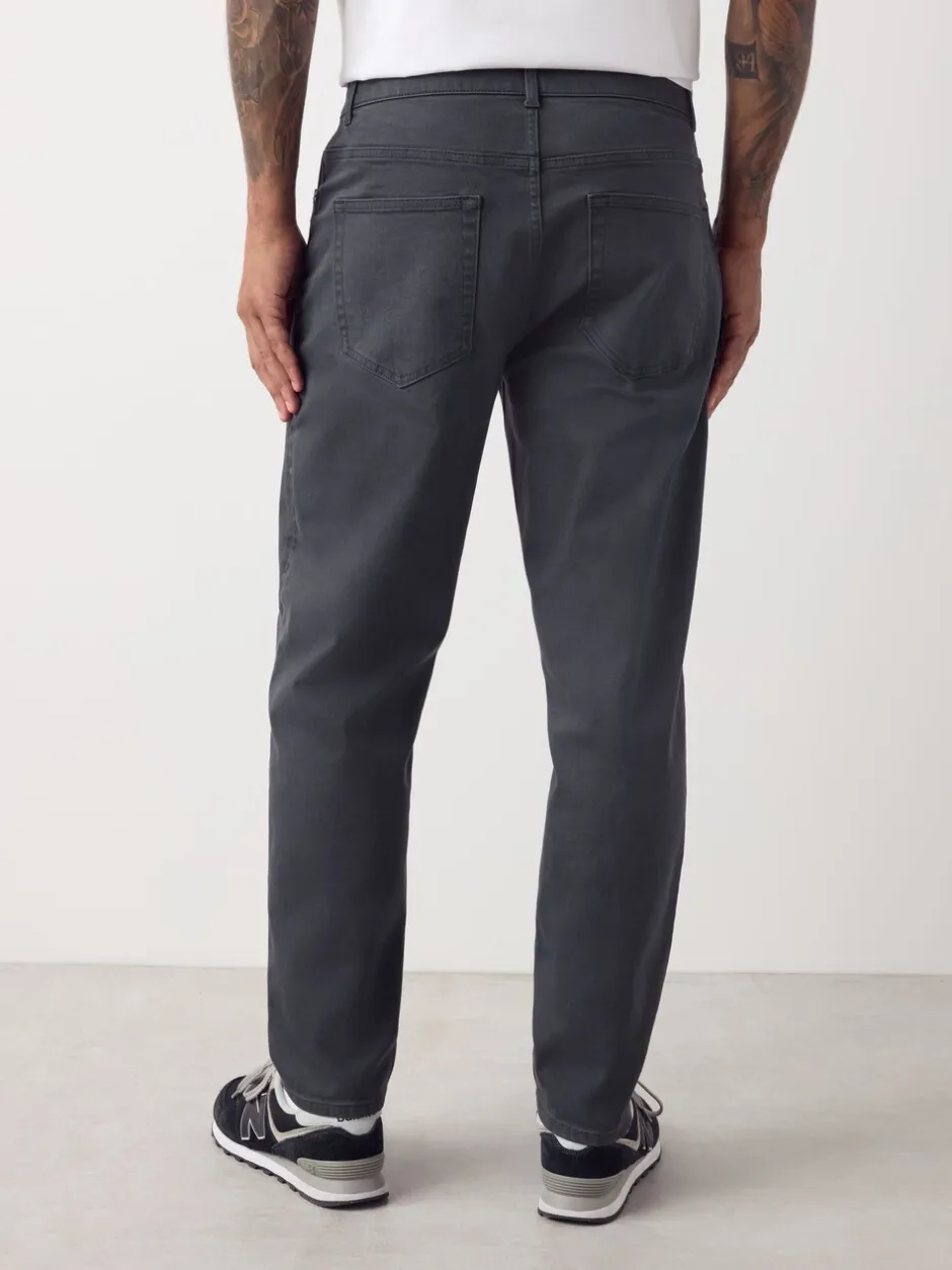 Jeans|Next Antracietgrijs - Klassieke stretchjeans met standaard taps toelopende pasvorm