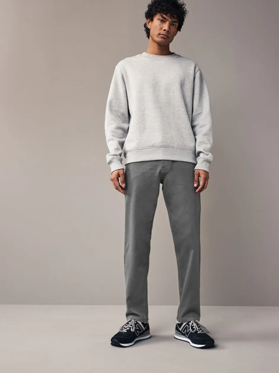 Jeans*Next Antracietgrijs - Slim Fit - Comfortabele stretchjeans