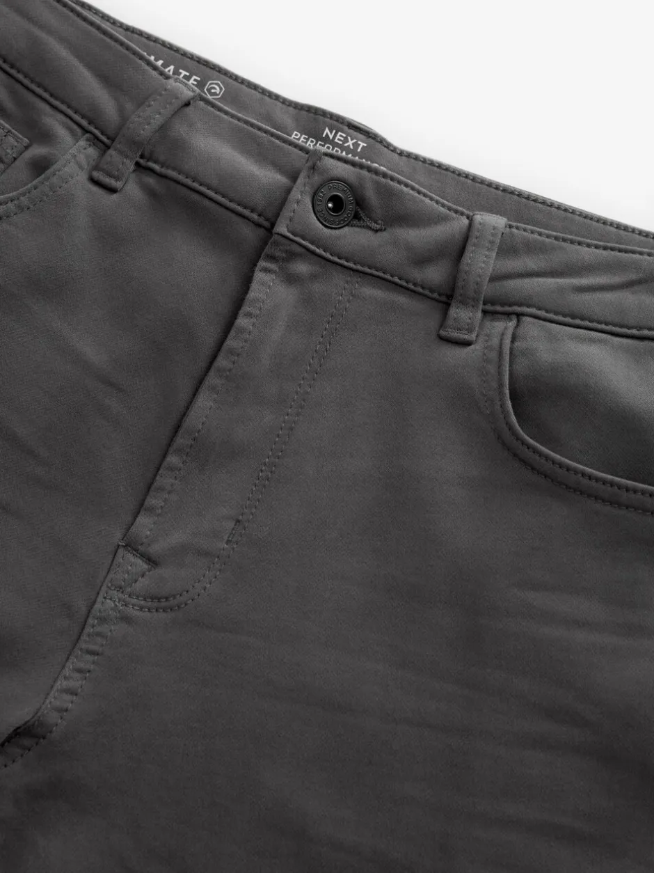 Jeans*Next Antracietgrijs - Slim Fit - Comfortabele stretchjeans