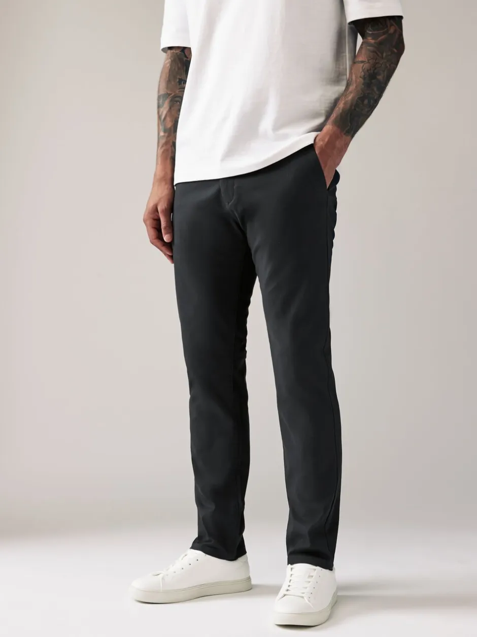 Formele Broek|Broeken En Chino's*Next Antracietgrijs - Slim Fit - Stretchy chino