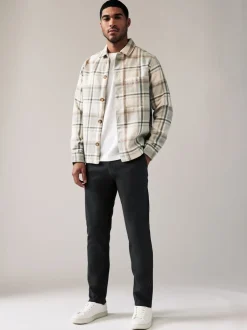 Formele Broek|Broeken En Chino's*Next Antracietgrijs - Slim Fit - Stretchy chino