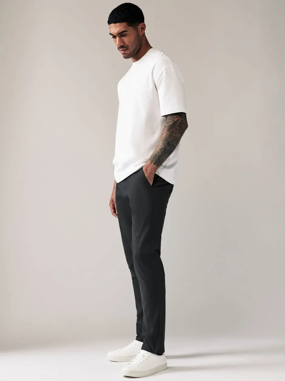 Formele Broek|Broeken En Chino's*Next Antracietgrijs - Slim Fit - Stretchy chino