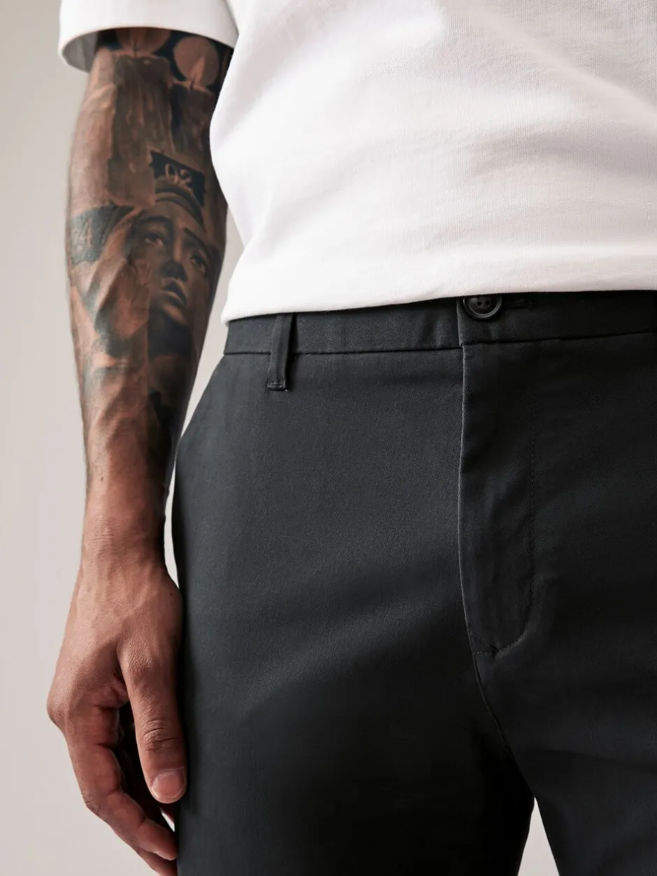 Formele Broek|Broeken En Chino's*Next Antracietgrijs - Slim Fit - Stretchy chino