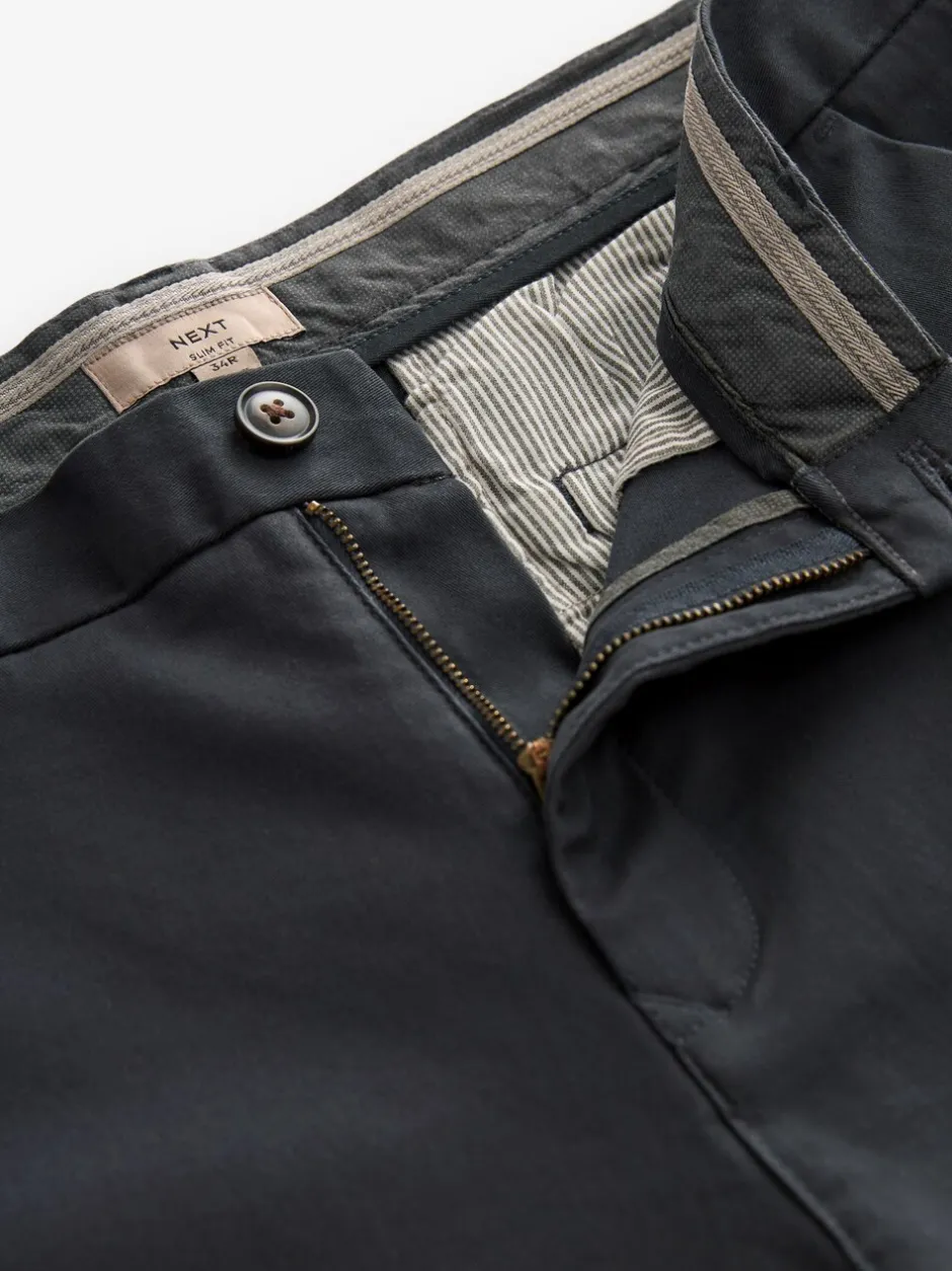Formele Broek|Broeken En Chino's*Next Antracietgrijs - Slim Fit - Stretchy chino