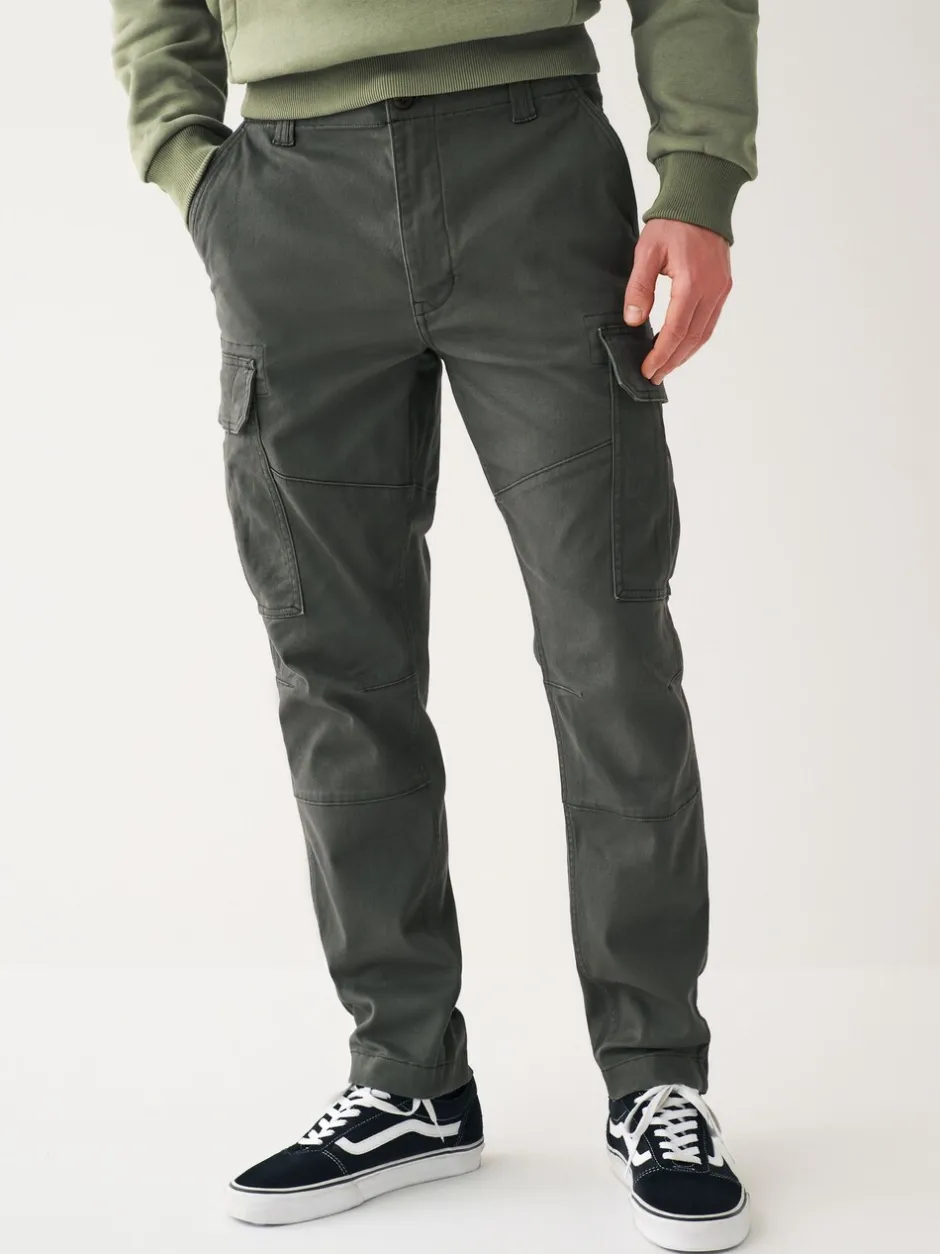 Broeken En Chino's*Next Antracietgrijs - Slim Fit - Katoenen cargostretchbroek