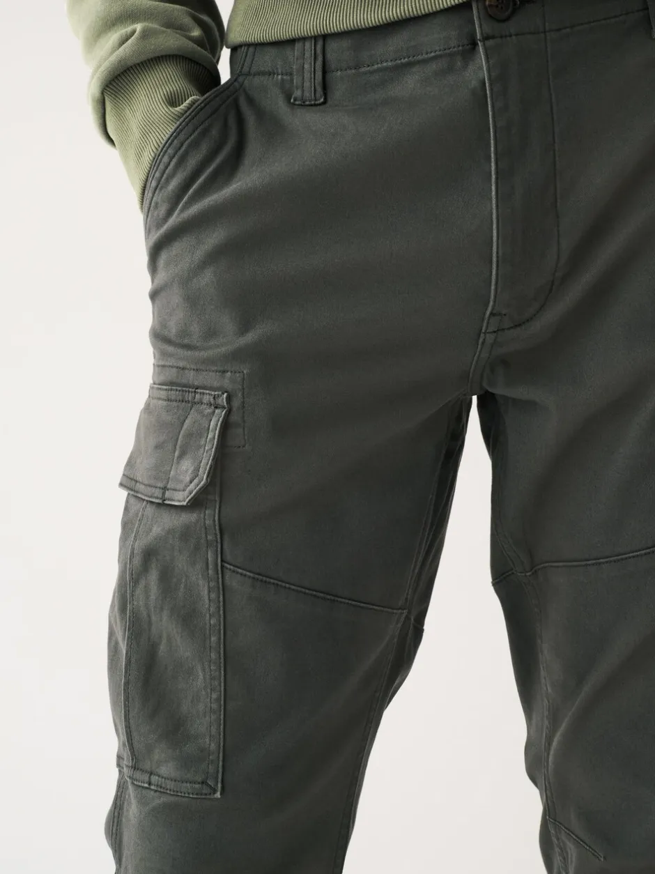 Broeken En Chino's*Next Antracietgrijs - Slim Fit - Katoenen cargostretchbroek