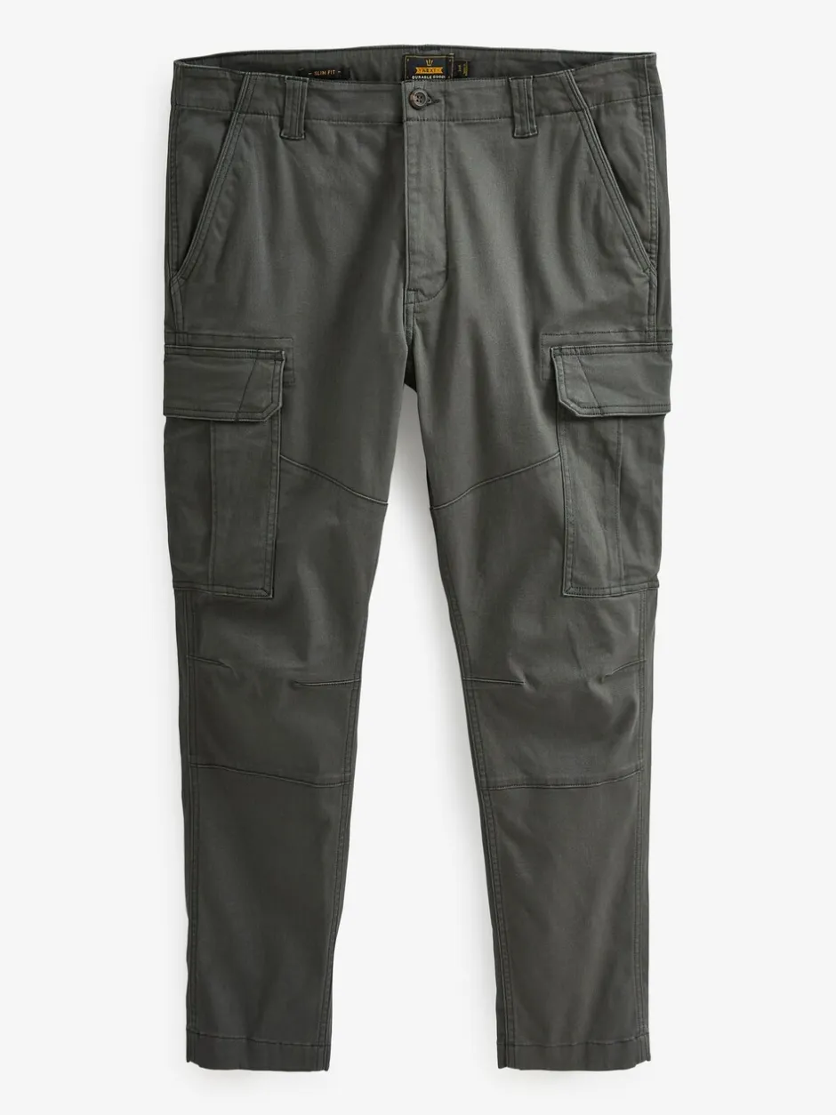 Broeken En Chino's*Next Antracietgrijs - Slim Fit - Katoenen cargostretchbroek