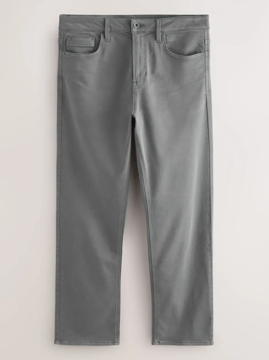 Jeans|Next - Straight fit - Comfortabele stretchjeans Antracietgrijs