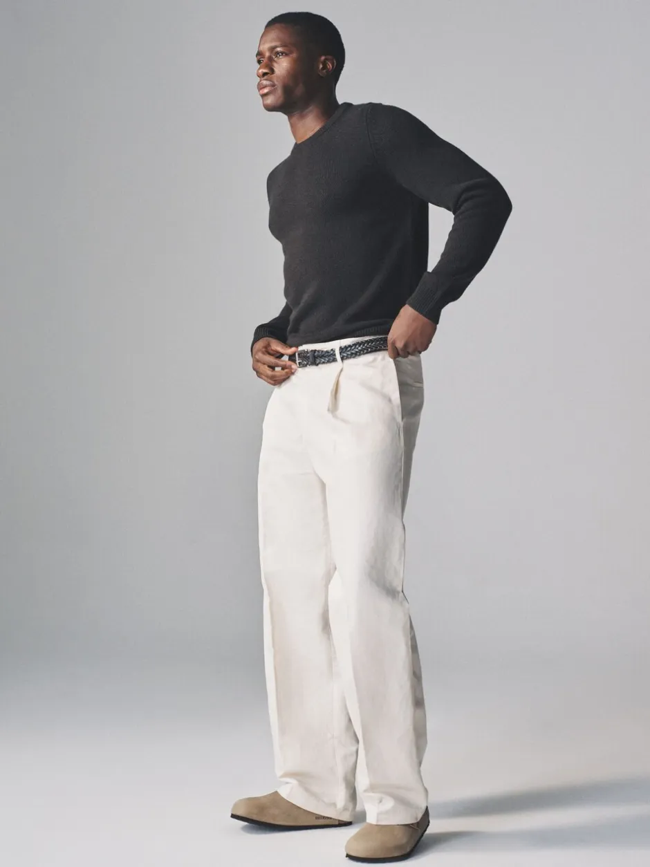 Gebreide Kleding*The Set - 2 Pack Crew Neck Knitted Jumpers Antraciet/grijs gemêleerd
