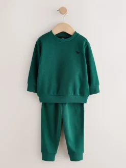 Sets En Combisets|Multipacks|Next - Set van 2 sweatshirts en joggingbroeken (3mnd -7jr) Antracietgrijs/groen