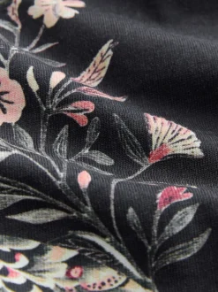 Pyjama's|Loungewear|Next Antracietkleurig met luipaardprint - Pyjama met lange mouwen