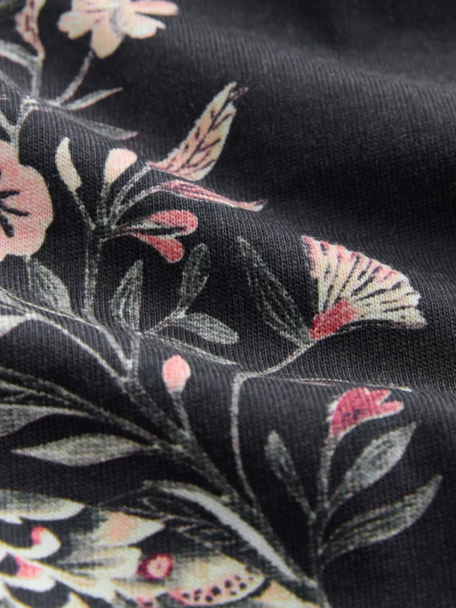 Pyjama's|Loungewear|Next Antracietkleurig met luipaardprint - Pyjama met lange mouwen