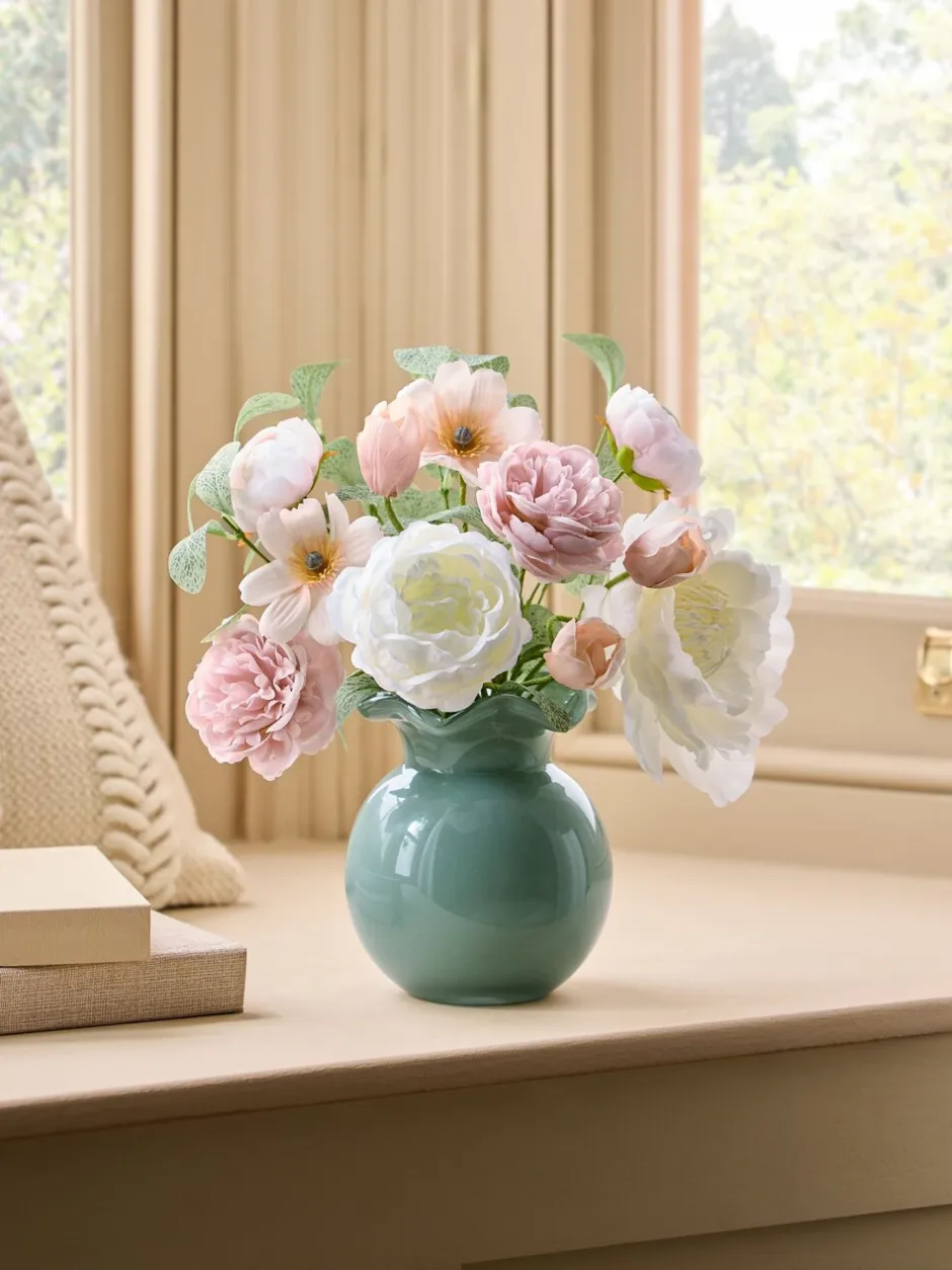 Kunstbloemen|Next Artificial Floral Arrangement In Frill Glass Vase