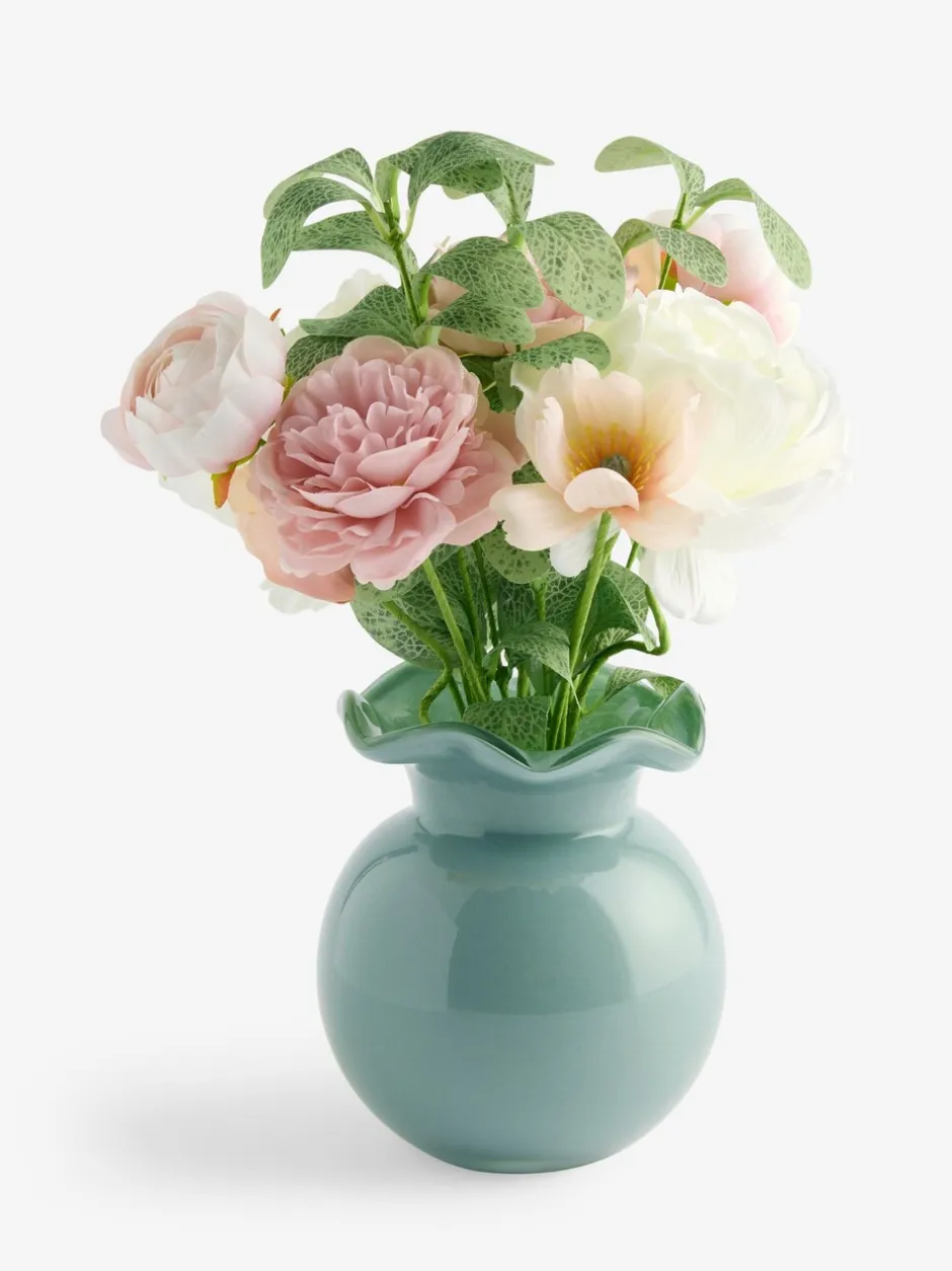 Kunstbloemen|Next Artificial Floral Arrangement In Frill Glass Vase