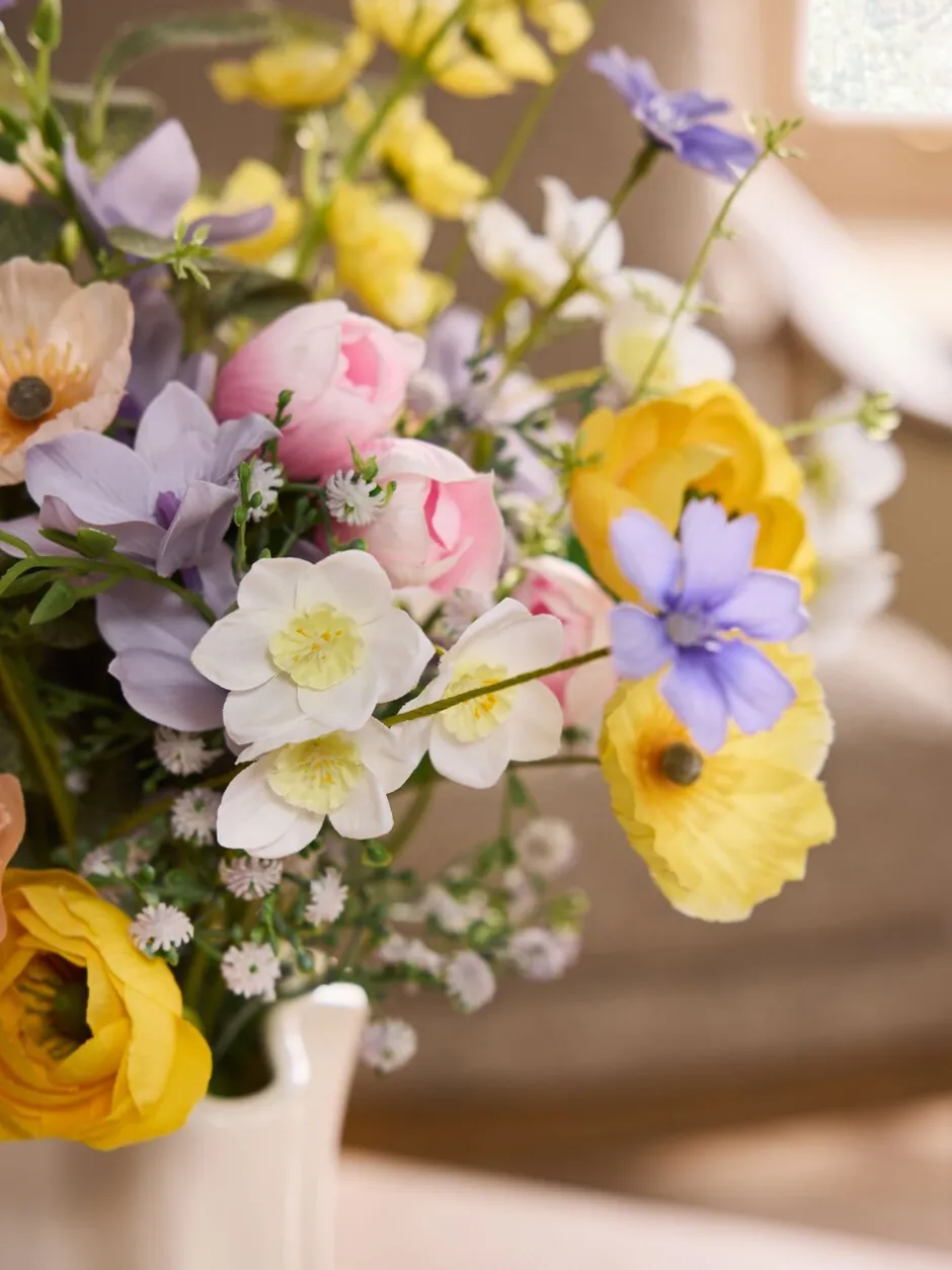 Kunstbloemen|Next Artificial Spring Floral Arrangement in Ceramic Vase