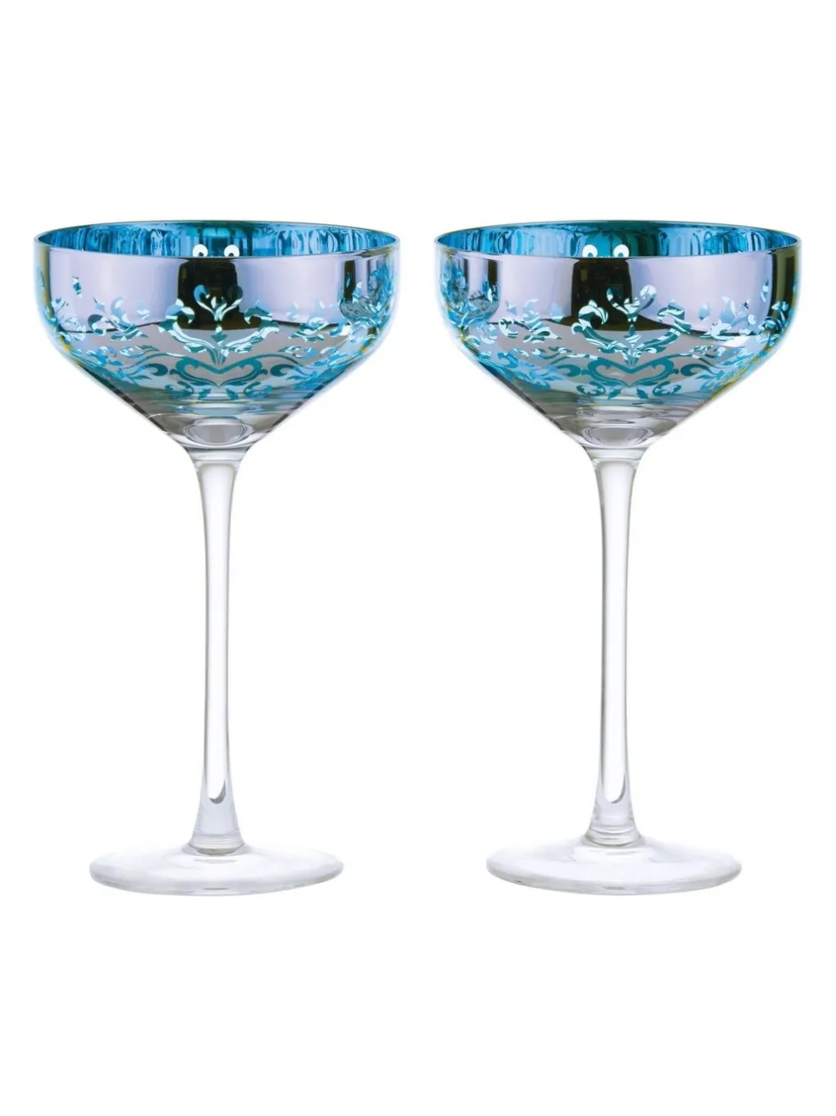 Glas|Artland set van 2 filigraan champagneglazen