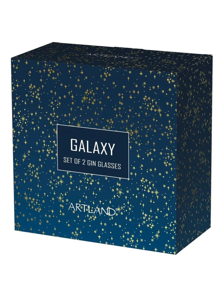 Glas|Artland set van 2 Galaxy Gin glazen