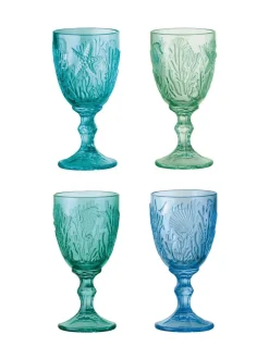 Glas*Artland set van 4 maritieme wijnglazen