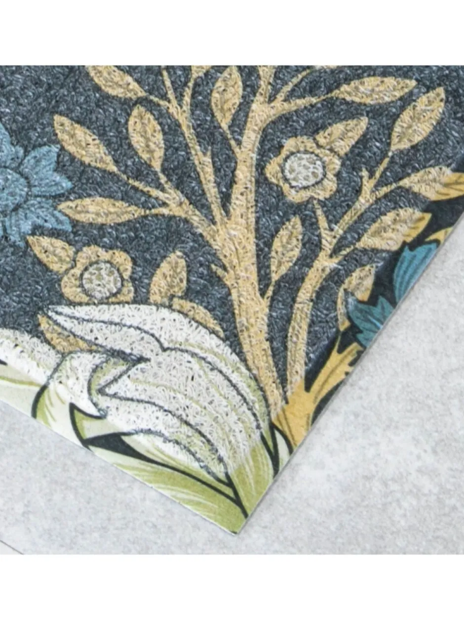 Deurmatten*Artsy Mats blauwe deurmat met William Morris-patroon
