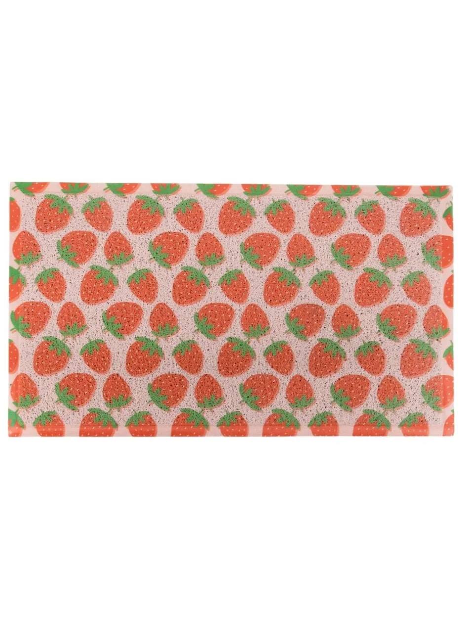 Deurmatten|Artsy Mats deurmat met aardbeienpatroon