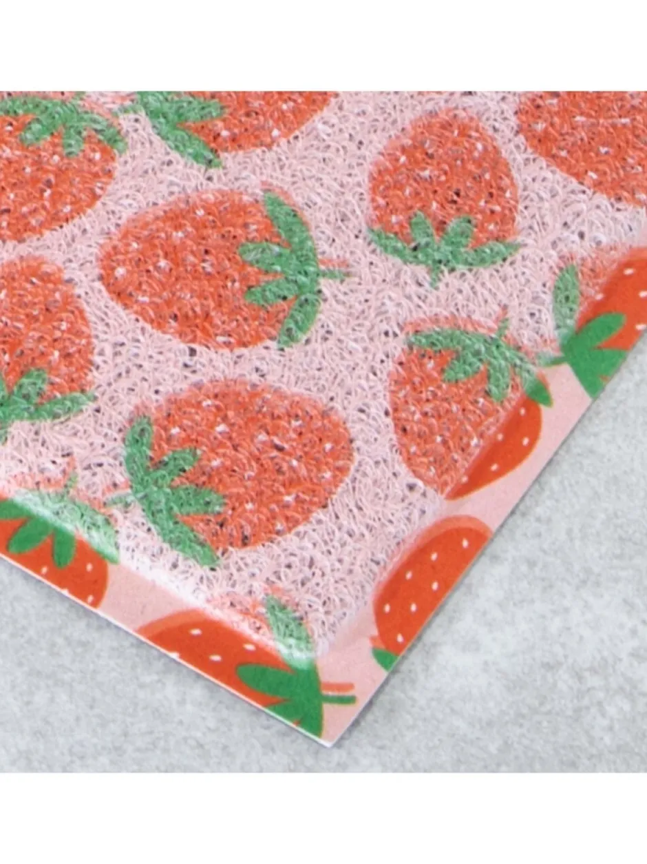 Deurmatten|Artsy Mats deurmat met aardbeienpatroon