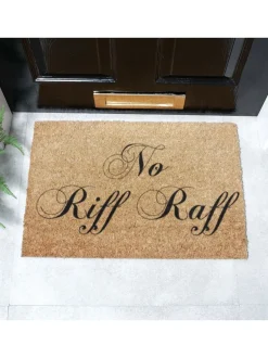 Deurmatten*Artsy Mats deurmat met No Riff Raff-print