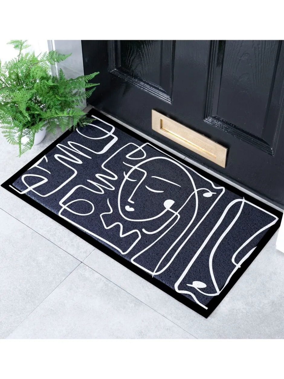 Deurmatten*Artsy Mats Face Lines Abstract Indoor Outdoor Doormat