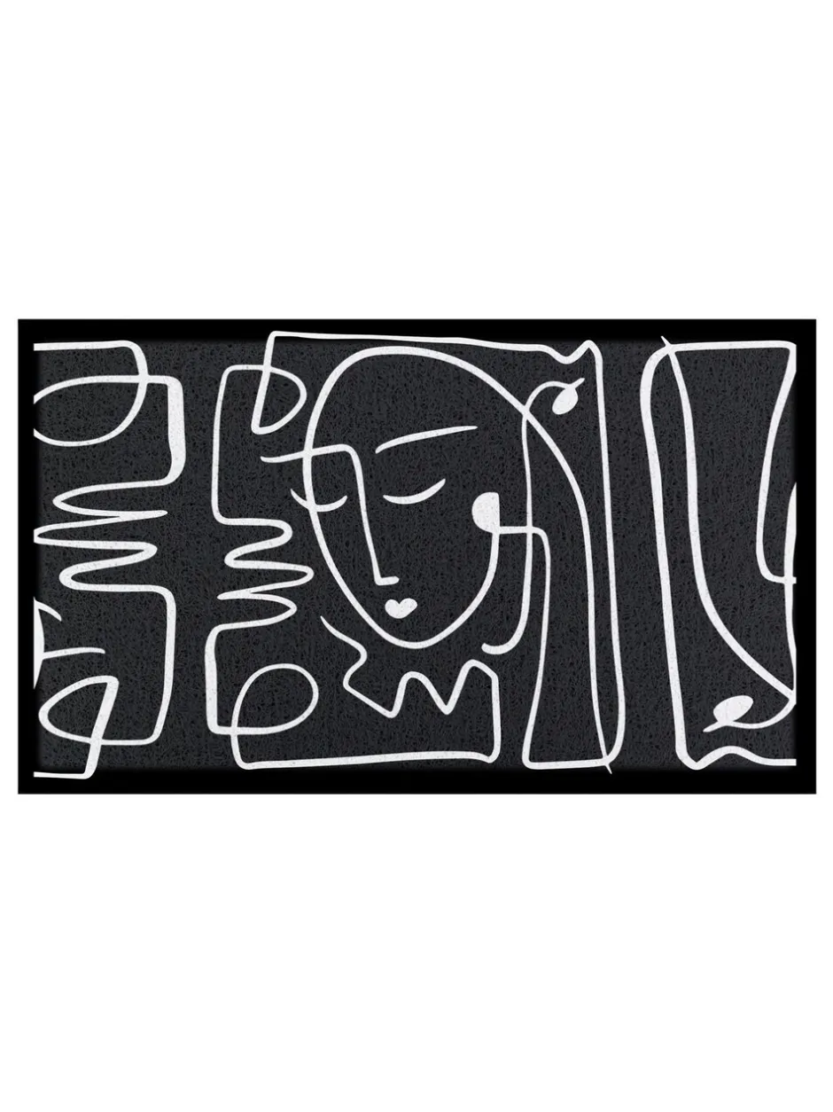 Deurmatten*Artsy Mats Face Lines Abstract Indoor Outdoor Doormat