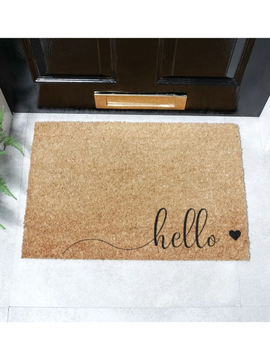 Deurmatten*Artsy Mats Hello Scribble Hart Deurmat