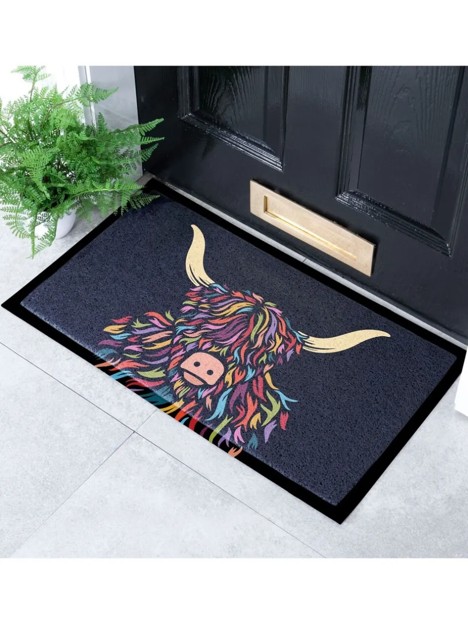 Deurmatten|Artsy Mats Highland Cow Colour Indoor Outdoor Doormat