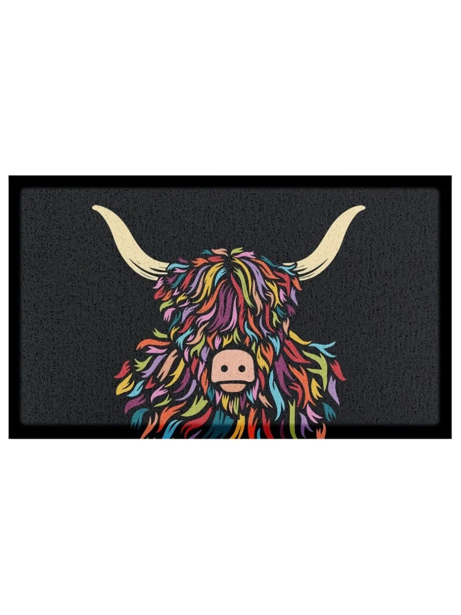 Deurmatten|Artsy Mats Highland Cow Colour Indoor Outdoor Doormat