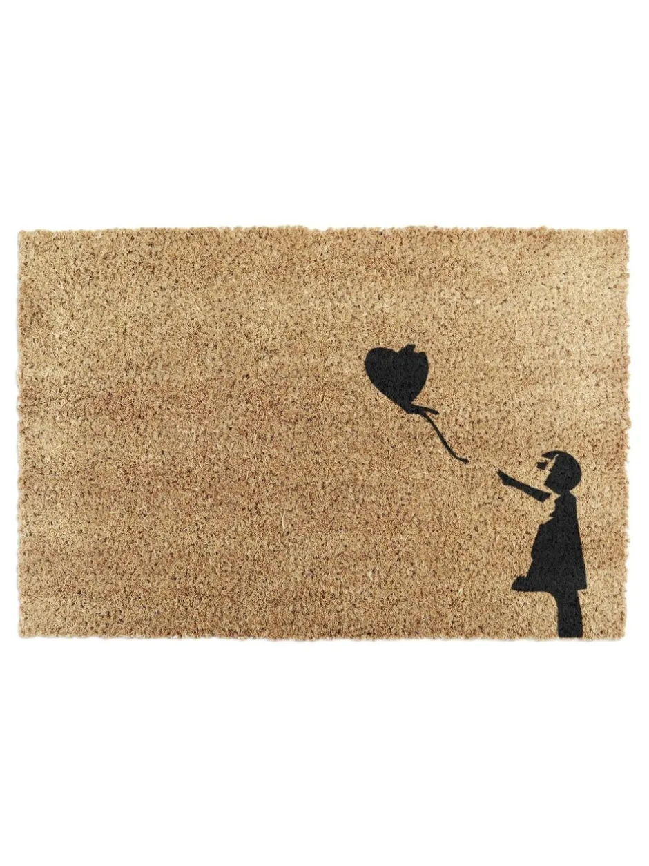 Deurmatten|Artsy Mats Meisje met een Ballon Graffiti Deurmat