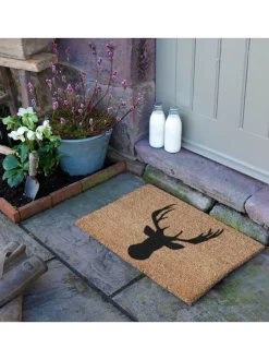 Deurmatten|Artsy Mats Stagshead deurmat met hertenkopprint