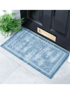 Deurmatten|Artsy Mats Verbleekte Blauw Perzische Stijl Binnen- en Buitendeurmat
