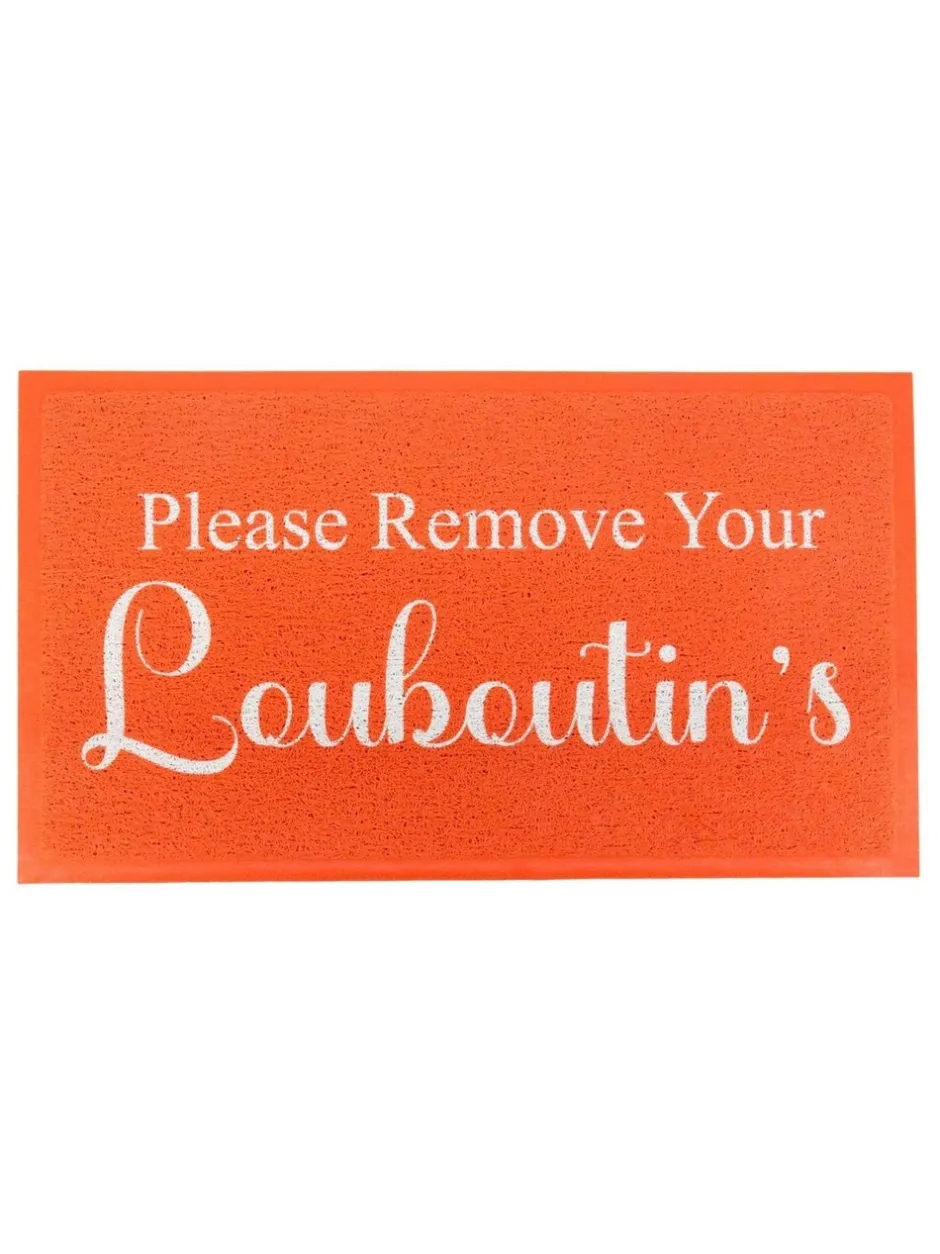 Deurmatten|Artsy Mats Verwijder Uw Louboutins Deurmat