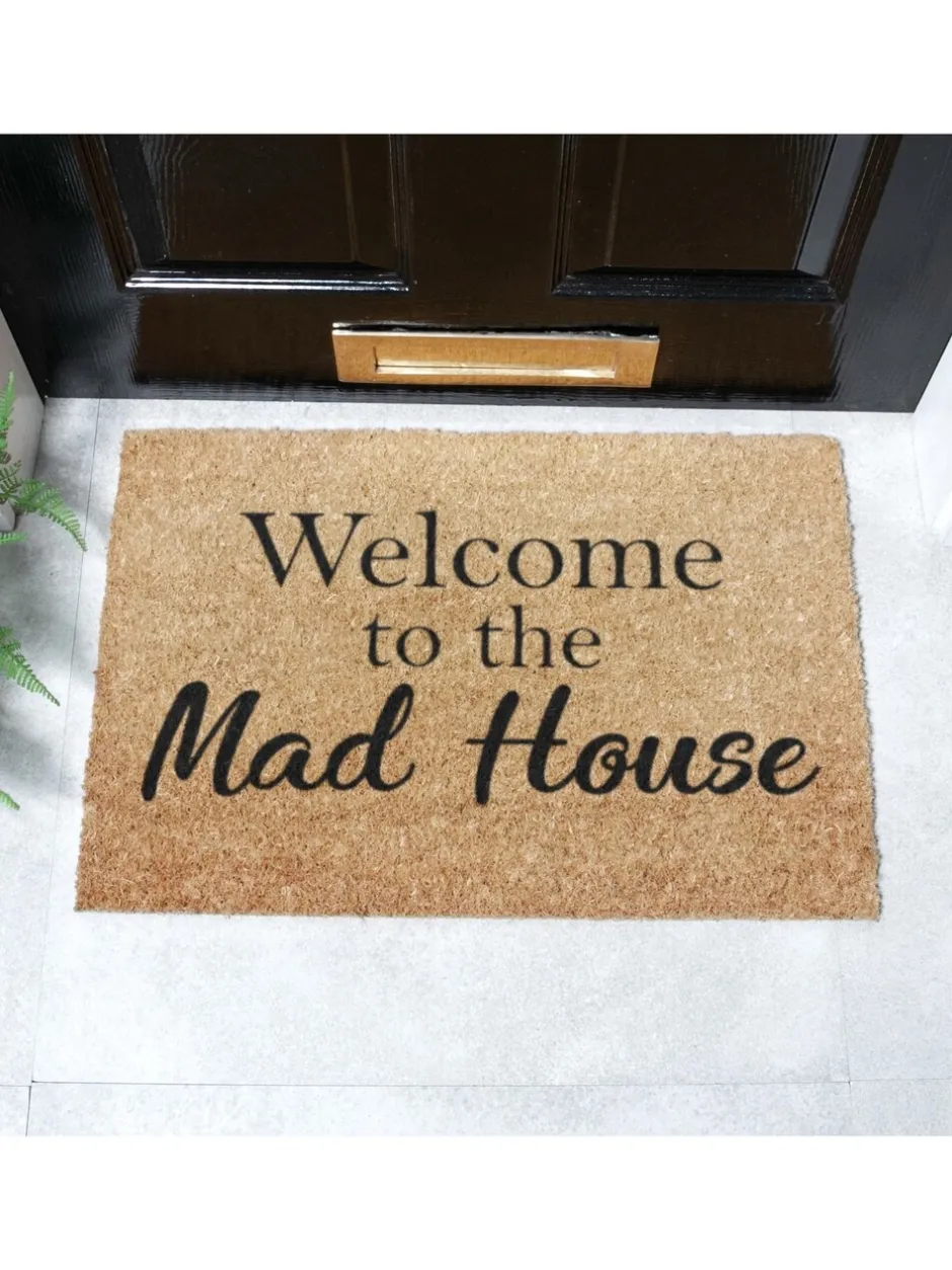 Deurmatten*Artsy Mats 'Welcome To The Mad House' deurmat