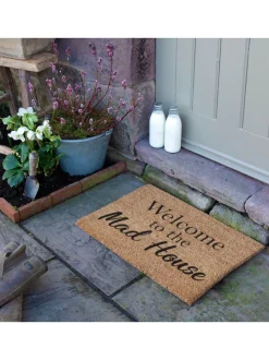 Deurmatten*Artsy Mats 'Welcome To The Mad House' deurmat