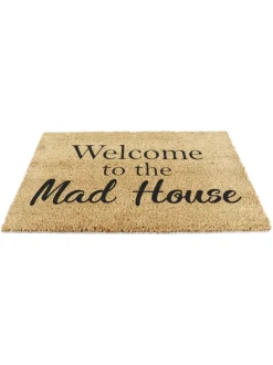 Deurmatten*Artsy Mats 'Welcome To The Mad House' deurmat