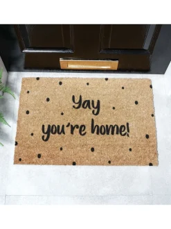 Deurmatten|Artsy Mats Yay You're Wonen Spotty Deurmat
