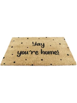 Deurmatten|Artsy Mats Yay You're Wonen Spotty Deurmat
