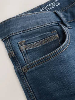 Jeans|Next asblauw - Relaxed fit - Comfortabele stretchjeans