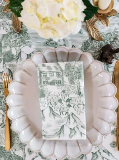 Tafellinnen En Placemats *Avalon Home Set of 2 Lake District Toile Napkins