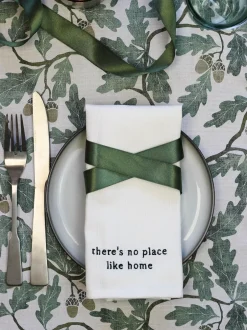 Tafellinnen En Placemats |Avalon Home Avalon Wonen Set van 4 Literary Collection servetten van 100% katoen in geschenkdoos