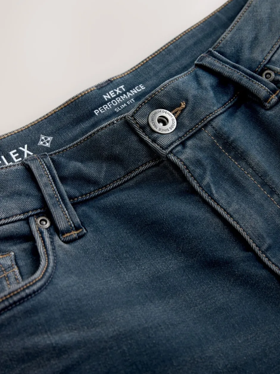 Jeans|Next Avondblauw - Slim Fit - Motionflex jeans