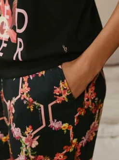 Pyjama's|Loungewear*B by Ted Baker Black Floral Black Pyjamas