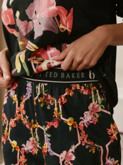 Pyjama's|Loungewear*B by Ted Baker Black Floral Black Pyjamas